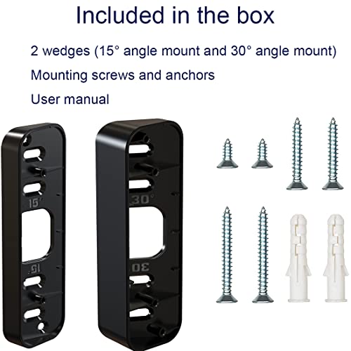 Allnew Blink Doorbell Corner Mount, Adjustable Angle (15/30/45 Degrees