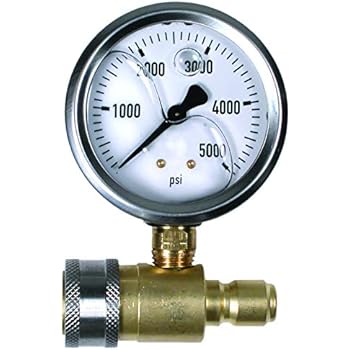 NorthStar Pressure Washer Pressure Gauge - 5000 PSI, 3/8in. Fitting