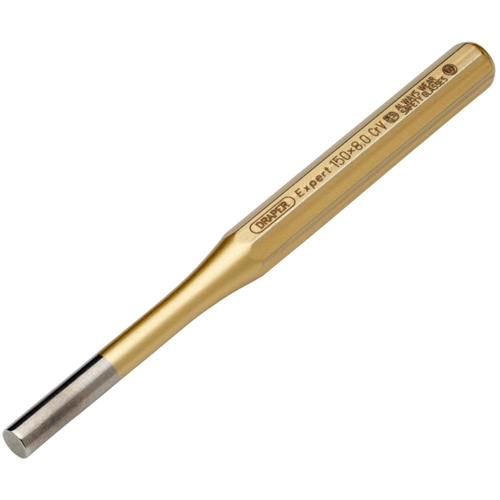 Draper 51710 119 Expert Octagonal Parallel Pin Punch, 8mm x 150mm