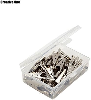 Creative one 25 Pcs Silver Tone Metal Alligator Clip Crocodile Clamps