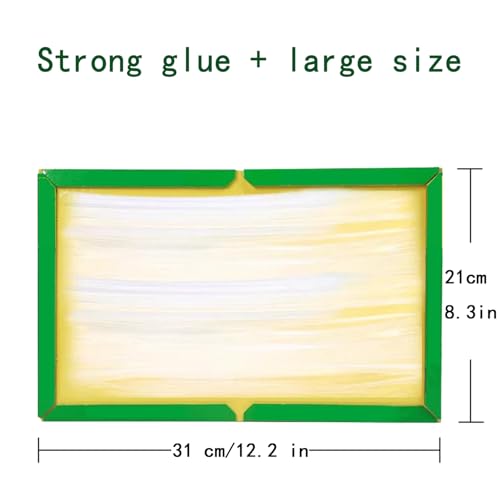 6 Pack Large Mouse Trap with Strong Stickiness, Rat Trap Sticky Pad Board for Household Indoor Home Kitchen Garden Sticky Traps，Easy to Set and Use, Glue Traps for mice