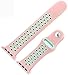 SELLERS360 Soft Durable Nike + Sport Replacement Wrist Strap for iWatch Series 1 Series 2 Apple watch band (Pink/Mint Green 38mm S/M)