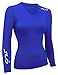 SUB DUAL All Season Womens Compression Top - Long Sleeve Base Layer - Royal - XL