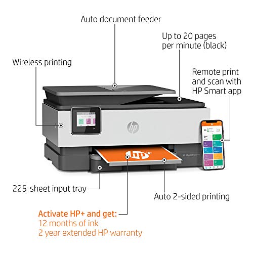 HP OfficeJet Pro 8035e Wireless Color All-in-One Printer (Basalt) with up to 12 months Instant Ink with HP+ (1L0H6A) - Image 2