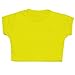 New Tween Kids Girls Neon Fluorescent Plain Short Sleeves Crop Belly Tops Dance Wear Gymnastic Fancy Dress AGE: 5 -13 YEARS