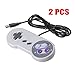Childhood Gamelink 2PCS Retro USB Controller PC Gamepad for Super Nintendo SNES US Style PC MAC Purplethumb 4