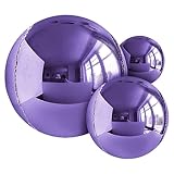 14pcs Purple Foil Balloons Mylar Balloons 22in 15in