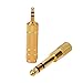 eBoot 2 Pack Headphone Adapter 6.35 mm (1/4 Inch) Male to 3.5 mm Female Stereo Adapter Plus 3.5 mm Stereo Male to 6.35 mm (1/4 Inch) Stereo Female, Gold Plated
