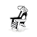 Bling Jewelry 925 Sterling Silver Beach Chair Umbrella Bead Charm