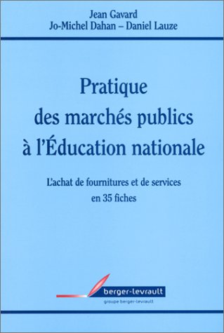 Pratique des marchés publics à l'Éducation nationale