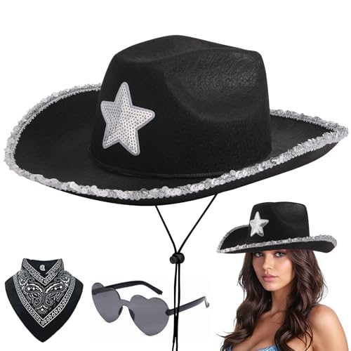 Pentagram Rhinestone Trim-black