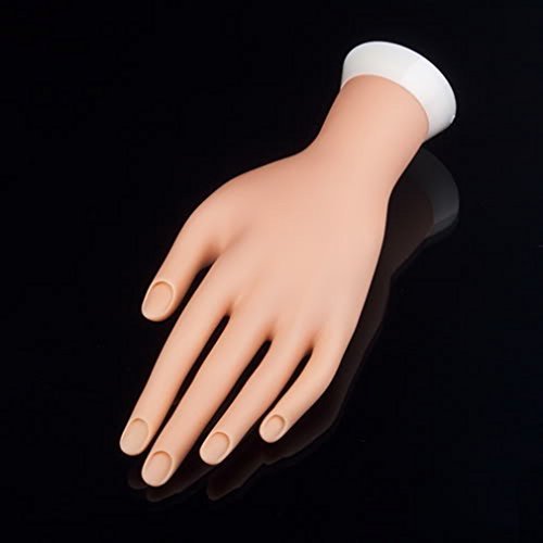 Preup Adjustable Nail Art Fake Hand for Training and Display