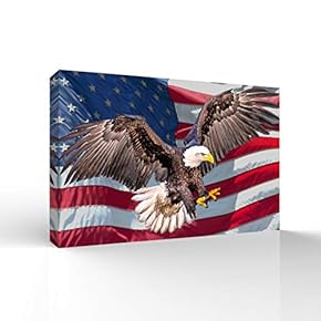 Canvas Wall Art for Living Room,Bedroom Home Artwork Paintings Independence Day Ready to Hang - 12x18 inches