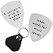 Father's Day Gift I Couldn’t Pick A Better Dad Musical Guitar Pick Jewelry Gift for Daddy Papa Father 2 Pack with 1 Leather Guitar Pick Holder