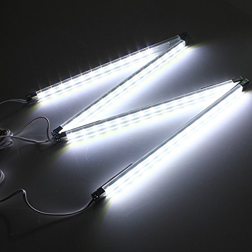 Set of 4 LED Light Strip Bar Cool White Kitchen Under Led