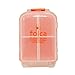 Folca Compact Pill Case, Orange - 8 Compartments