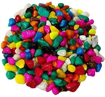 uniq world wide Pebbles/Gravels/Stone (1 kg, Multicolour)