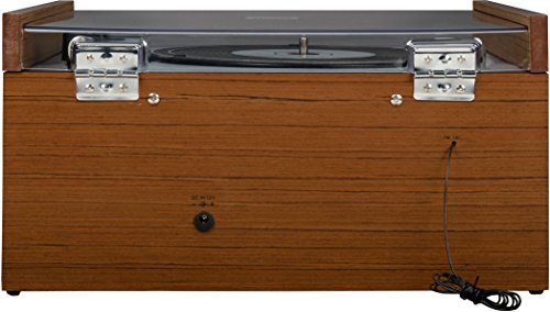 Crosley-CR6033A-GY-Otto-2-Speed-Turntable-with-Bluetooth-AMFM-Radio-and-Aux-in