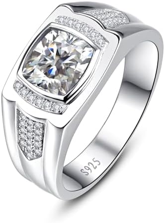 Halukakah Men's Moissanite Tennis Ring D Color 1.0ct Total