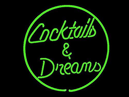 Cocktail Dream Neon Sign 20"X16" Inches Bright Neon Light for Store Beer Bar Pub Garage Room