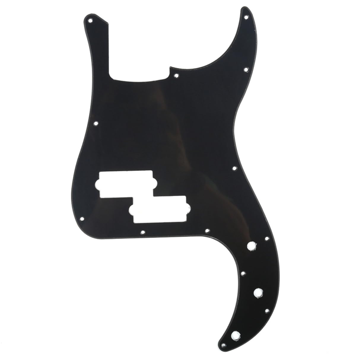 Musiclily 13 Hole P Bass Pickguard for Fender American/Mexican Standard Precision Bass,1Ply Black โ image 1