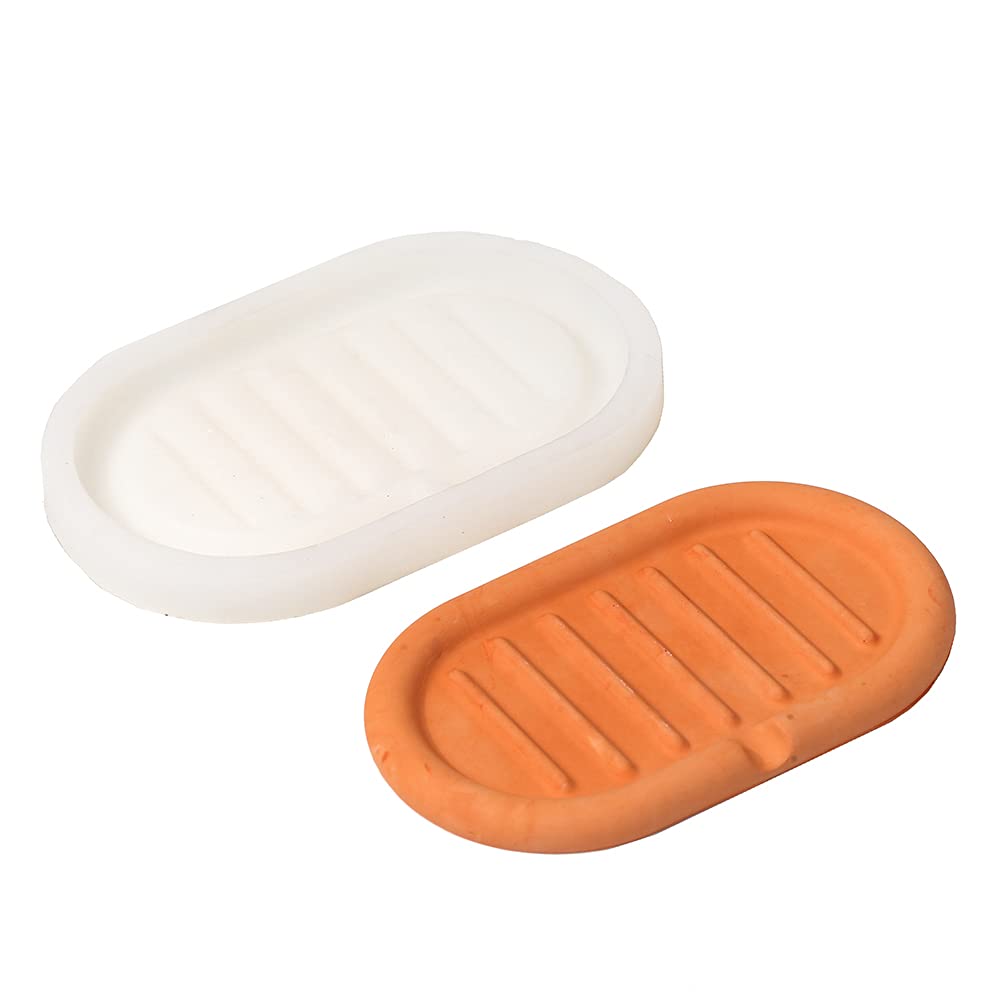 Nicole Silicone Mold for Cement Soap Dish Handmade Concrete Plate Mould (SH0718)