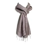 Red Blossom Women's Scarf - Textured Silk