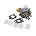 HURI Carburetor with Gasket Primer Bulb for Ryobi RY28020 RY28040 CS26 Homelite UT-20004-A UT-20004-B UT-20024-A