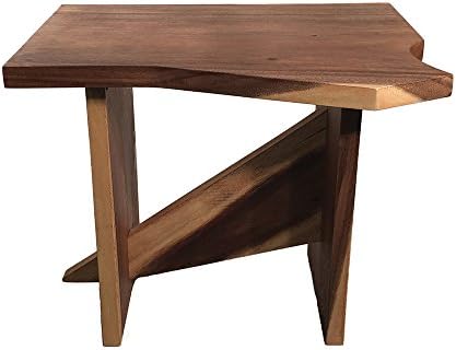 Wood Slab Side Table, 20 x 24 x 20 in.