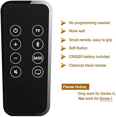 Replacement Remote Control For Bose Solo 15 10 5 Series Ii Tv Sound System Remote With Cr25 Batteries Amazon Sg Electronics