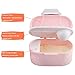 Accmor Portable Formula Dispenser with Scoop, BPA Free Milk Powder Container, Food Storage, Candy Fruit Box, Snack Containers, for Infant Toddler Children Travel (Green, Pink, Blue)