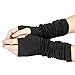 Gloves,toraway Winter Warmer Knitted Long Fingerless Wrist Warmers Gloves (Black)