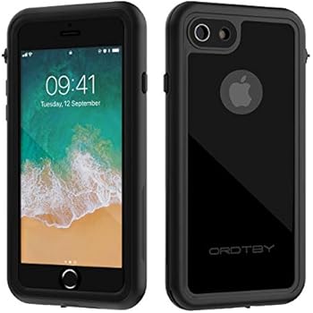 ORDTBY iPhone 7/8 Waterproof Case, Underwater Full Sealed Cover IP68 Certified for Waterproof Snowproof Shockproof and Dustproof Case for iPhone 7/8 (black)