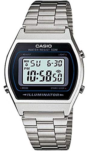 casio silver digital watch