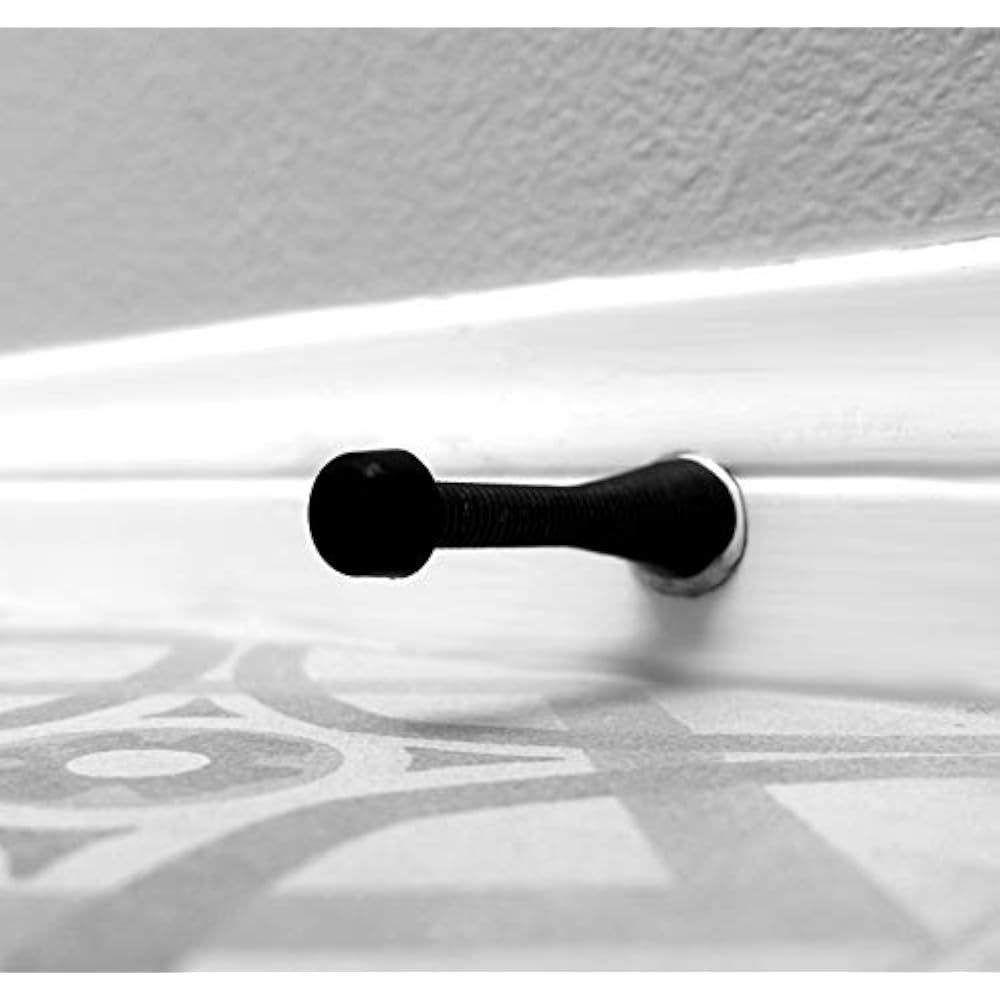 Door Stop Bumper Tips 20 Pack Black Silicone Rubber Replacement Stopper