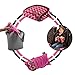 Bubblebum Booster Car Seat, Inflatable Booster Seat for Kids, Travel Carseat, Backless Portable Child Safety Seats for Car, Inflatable Seats for Cars 40-100 lbs, for 4 Year Old + Toddler, Kid - Pink