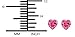 Hypoallergenic Sterling Silver Pink Crystal Heart Stud Earrings for Kids (Nickel Free)