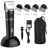 Hair Clippers for Men, ETEREAUTY Professional Cordless Hair & Beard Trimmer Precise Complete Hair Cutting Kit with Guide Combs, 2200mAh Rechargeable Battery, LED Display for Men Kids Barbers Stylists