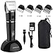 Hair Clippers for Men, ETEREAUTY Waterproof Professional Cordless Hair Trimmer Beard Trimmer Rechargeable Hair Cutting Kit with 4 Guide Combs, 2200mAh Battery, LED Display for Men Kids Barber Clippers