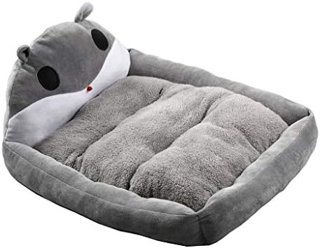 WHLONG Kennel Removable And Washable Four Seasons Universal Large Dog Golden Hair Mattress Cute White Rabbit Cartoon Supplies