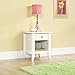 Sauder Shoal Creek Night Stand, Bedside, Bedroom Side Table, L: 20.87