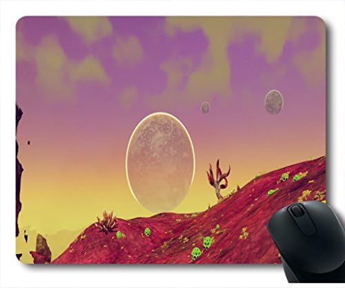 Mouse Pad With No Mans Sky Neoprene Rubber Standard Size 220Mm X 180Mm X 3Mm