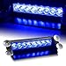 8 LED Car Strobe Warning Tow Dash Blue Light