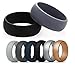 Comfort Band - Silicone Wedding Band for Men - Rubber Ring for Yoga, Crossfit, Weight Lifting, Training, Exercise, Fitness, Firefighter, Police Officer - Medical Grade