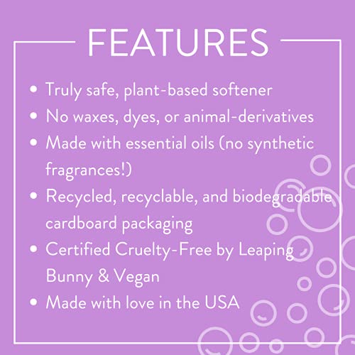 Molly's Suds All Natural Fabric Softener Dryer Sheets for Sensitive