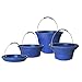 Infusion Living Collapsible Bucket, Stainless Steel and Silicone, 2-Gallon Capacity