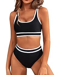 BMJL Women's High Waisted Bikini Sets Sporty Two