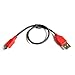 PortaPow Specialised 1ft 20AWG Charge Only Micro USB Cable for Blackberry, OnePlus One, HTC One, Google Nexus, Asus Transformer, Dell Venue, Other Fast Charging Devices