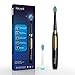 Electric Toothbrush Clean Your Teeth as Dentist 3 Optional Modes Waterproof for Shower 2 Replacement Heads with 2 AAA Batteries Sonic Toothbrush with Smart Timer Black by Fairywill