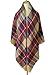 MOTINE Tartan Blanket Scarf Stylish Winter Warm Pashmina Wrap Shawl for Women